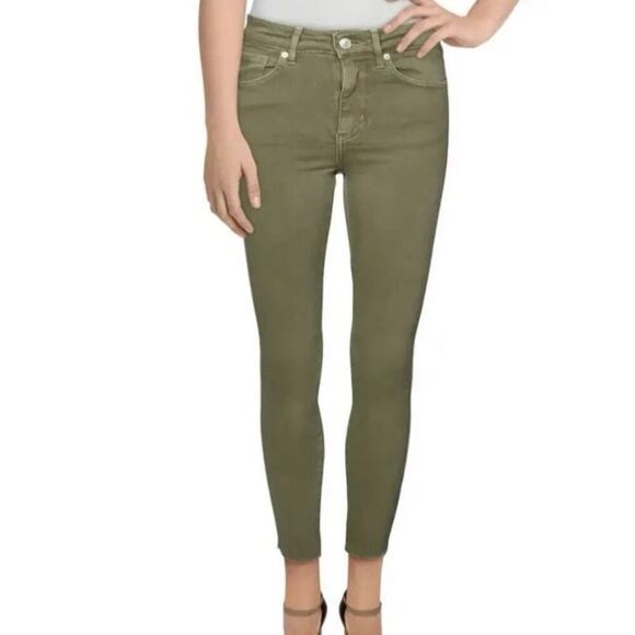 Free People Denim - Free people green skinny jeans size 27